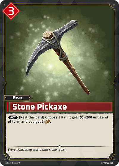 Stone Pickaxe EBP01-022 official card art