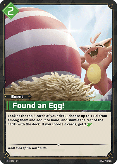 Found an Egg EBP01-071 official card art