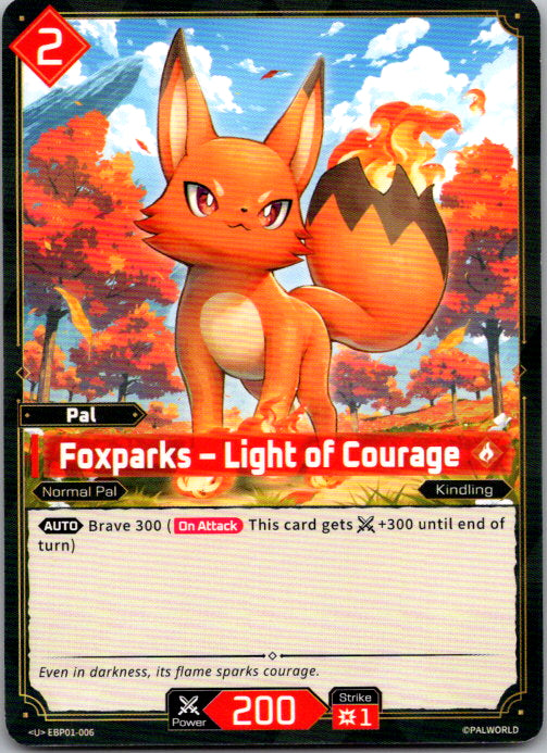 Palworld - U - BP01-006 - Foxparks — Light of Courage