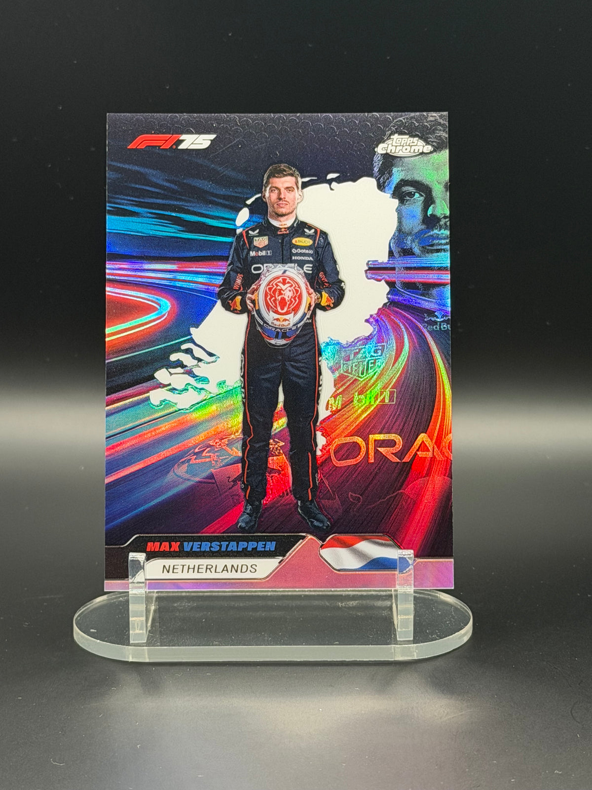 2025 Topps Chrome F1 Neon Nations Complete Set NN1-NN9 Kimi Antonelli Verstappen Piastri - Photo 3