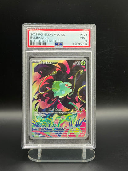 PSA 9 Bulbasaur 133/132 - Mega Evolution (Illustration Rare)
