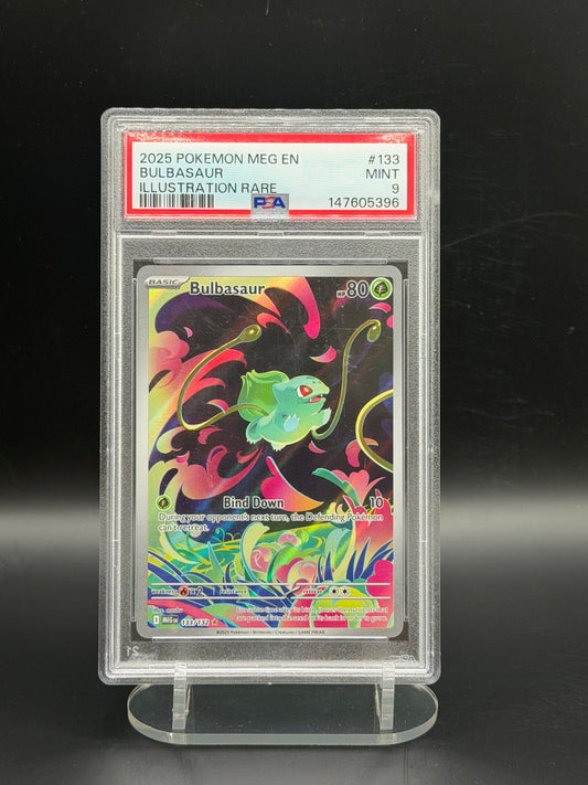 PSA 9 Bulbasaur 133/132 - Mega Evolution (Illustration Rare)