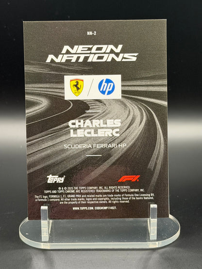 2025 Topps Chrome F1 Neon Nations Complete Set NN1-NN9 Kimi Antonelli Verstappen Piastri
