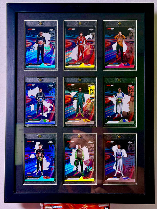 2025 Topps Chrome F1 Neon Nations Complete Set NN1-NN9 Kimi Antonelli Verstappen Piastri