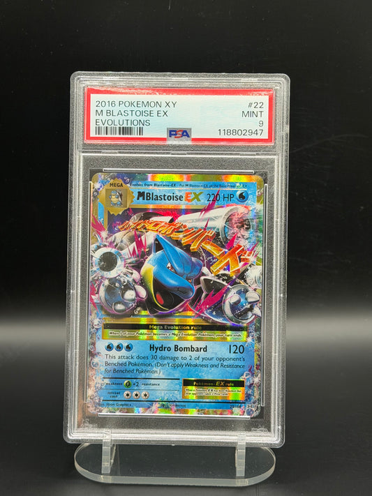 PSA 9 Mega Blastoise EX 22/108 - XY Evolutions (Ultra Rare)