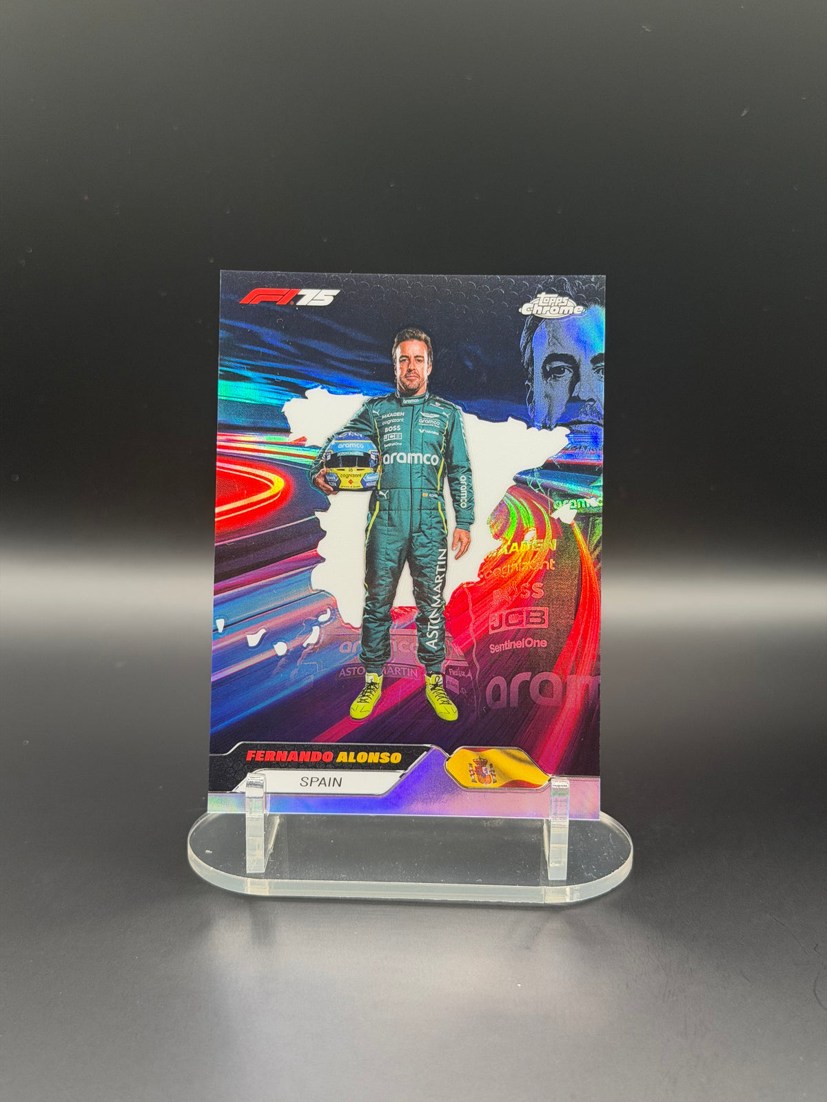 2025 Topps Chrome F1 Neon Nations Complete Set NN1-NN9 Kimi Antonelli Verstappen Piastri - Photo 7