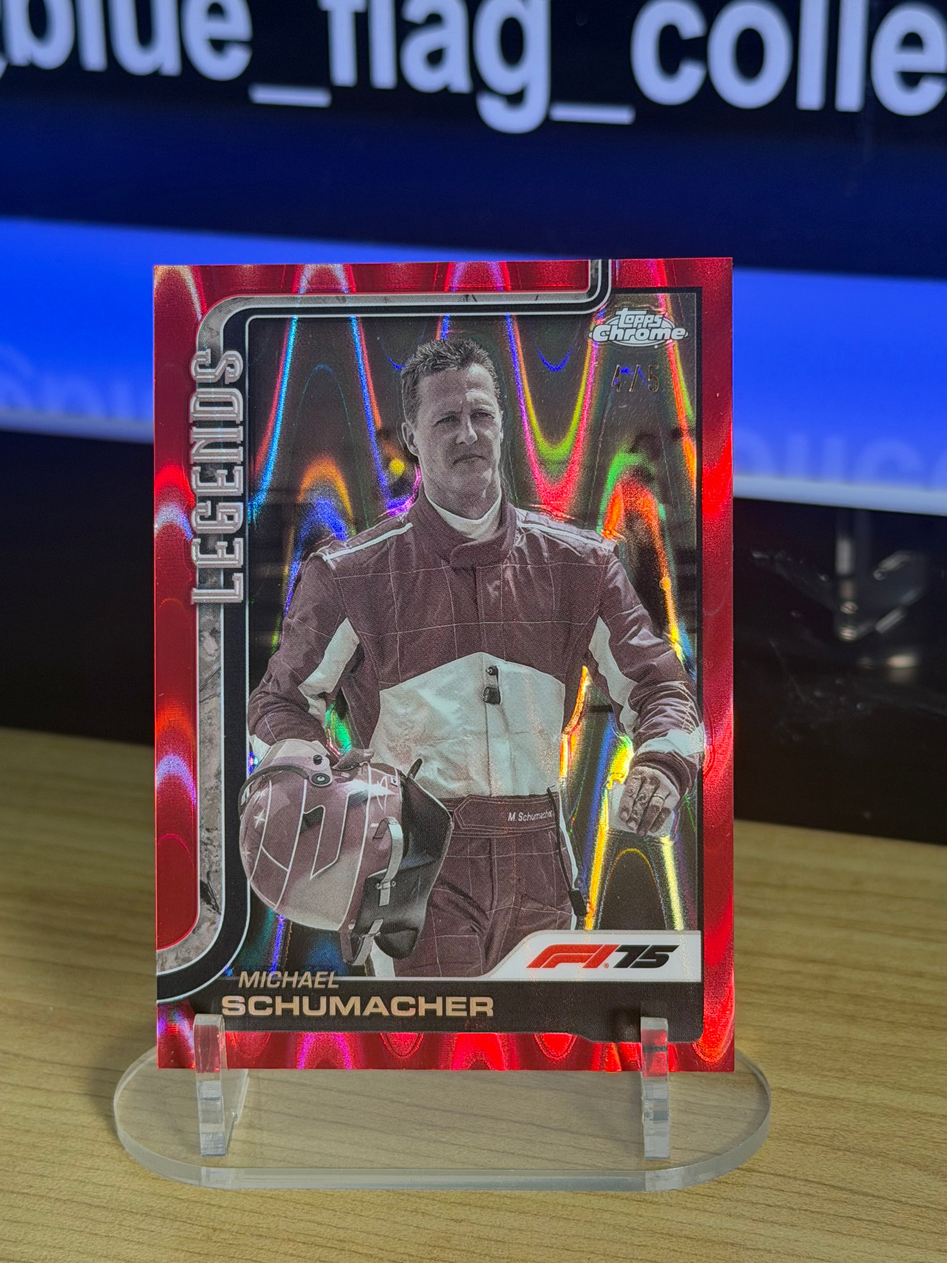 F1 - Michael Schumacher 4/5 - Red Raywave - 2025 Topps Chrome F1