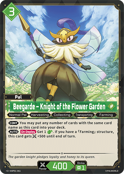 EBP01-061 Beegarde - Knight of the Flower Garden