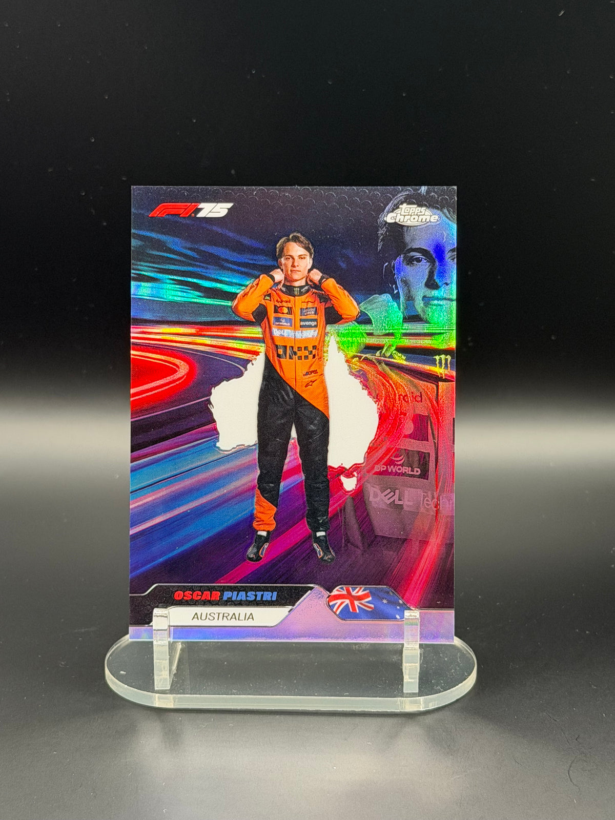 2025 Topps Chrome F1 Neon Nations Complete Set NN1-NN9 Kimi Antonelli Verstappen Piastri - Photo 5