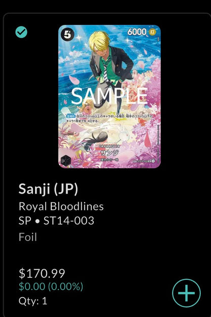 Sanji (JP) - SP - ST14-003 - Photo 8