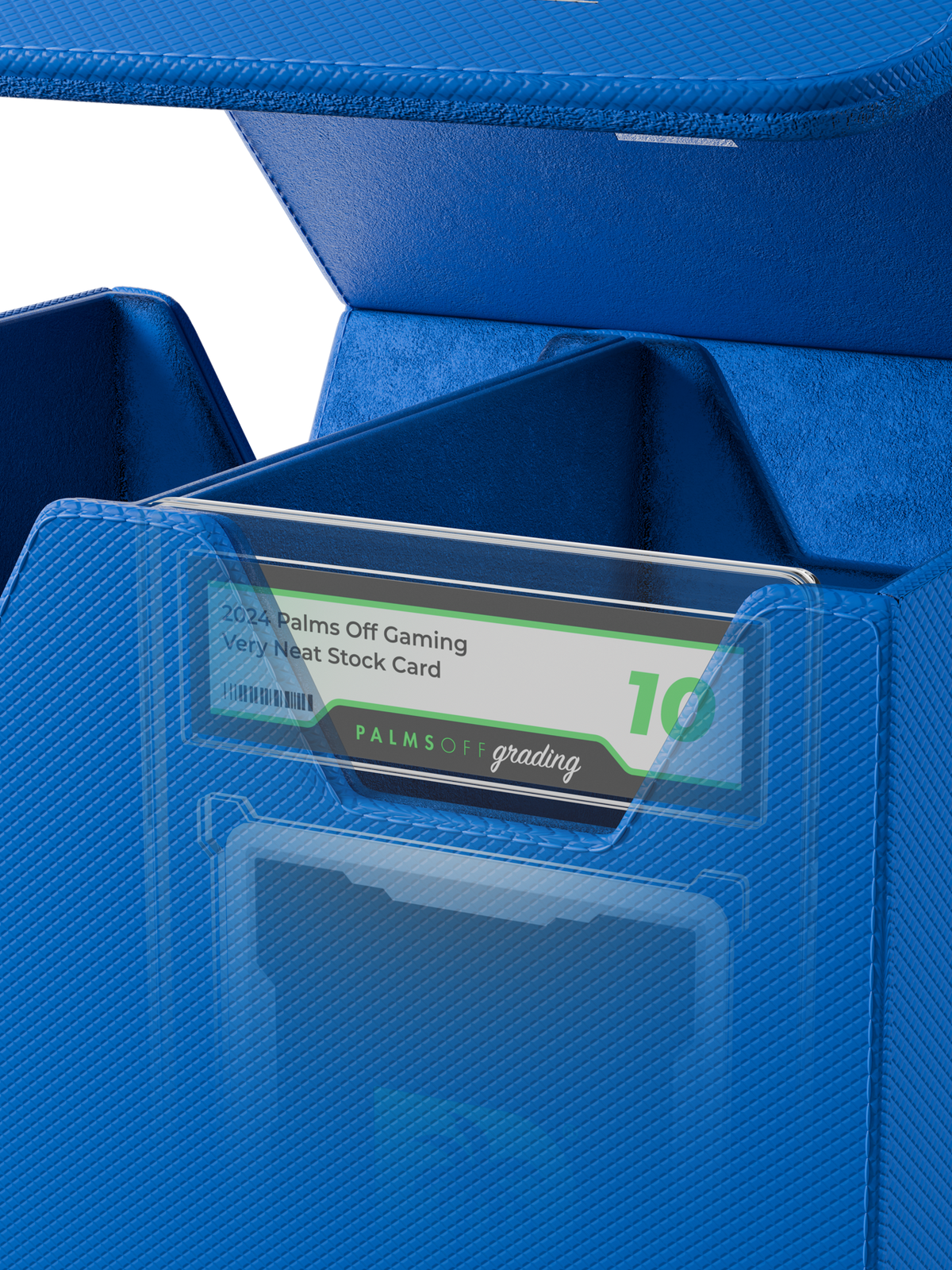 Collector's Series Graded Card Storage Case - Medium - Blue - Photo 2
