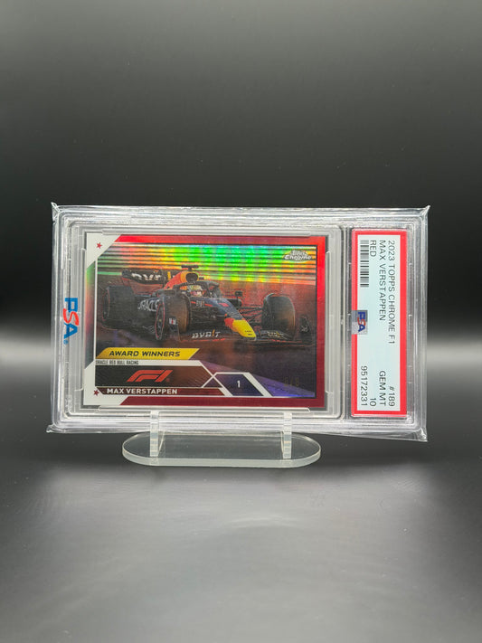 F1 - Max Verstappen 5/5- True Red - PSA 10