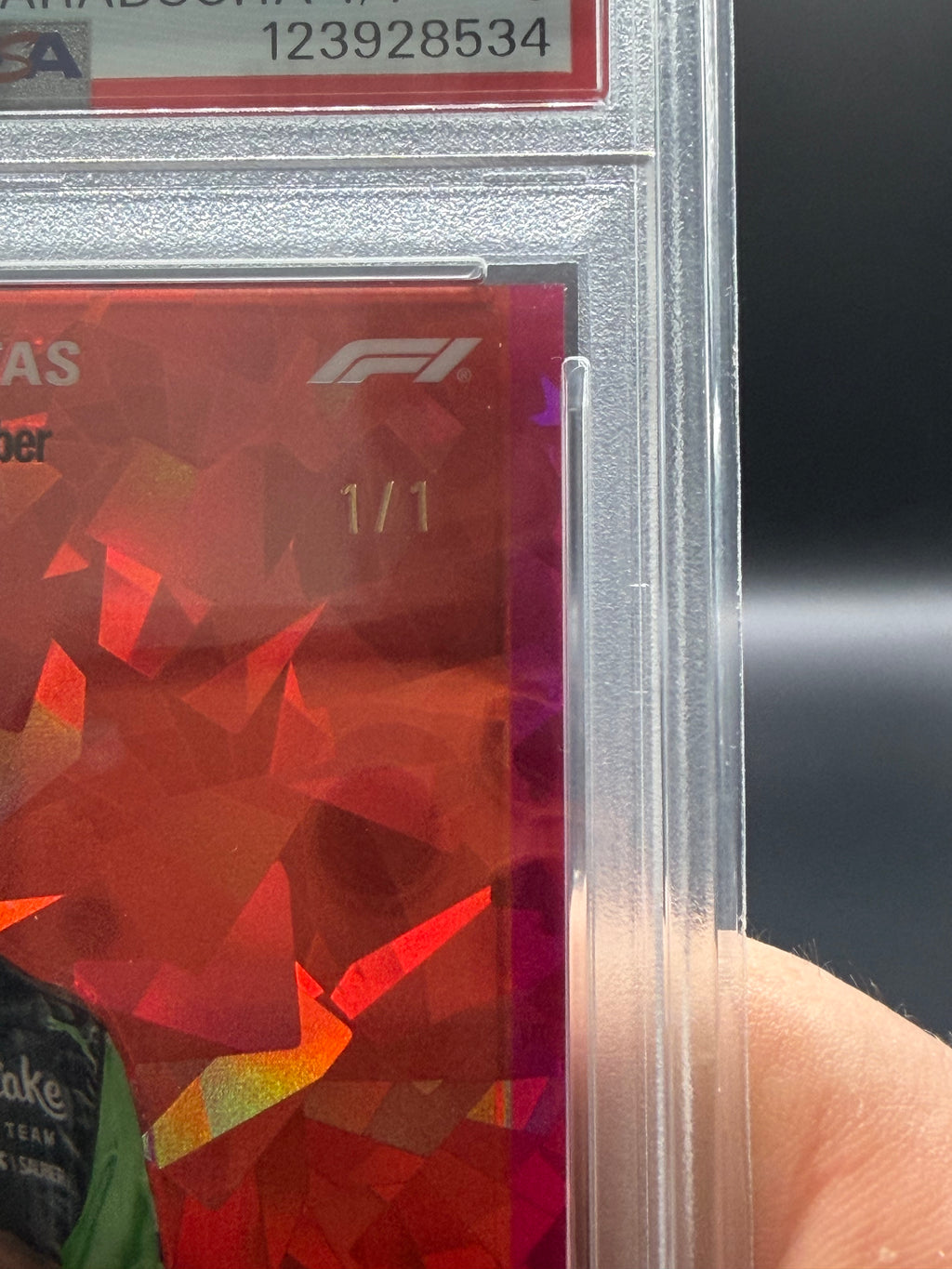 F1 - Valterri Bottas 1/1 - Padparadscha - PSA 9