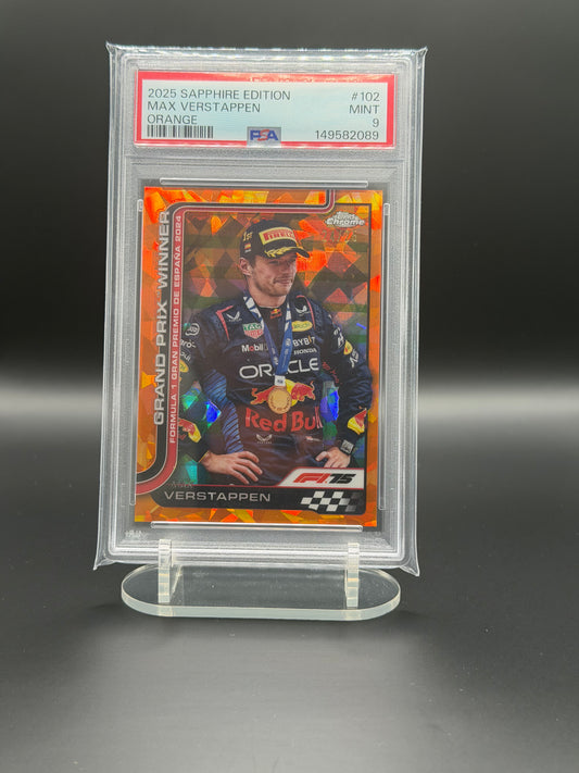 F1 - Max Verstappen /25 - Sapphire Orange - PSA 9