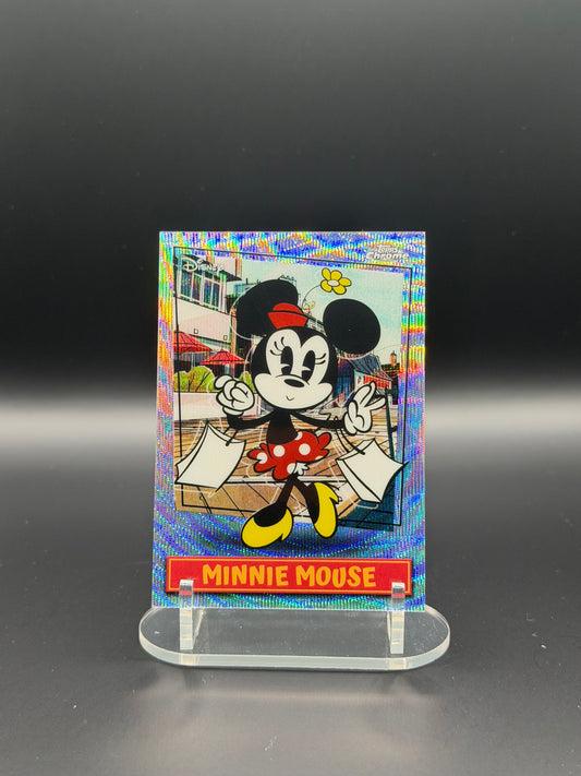 Minnie Mouse SSP Super Short Print Etch Card - Disney Neon #mssp-6