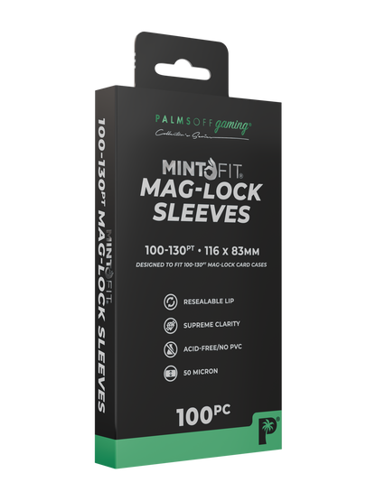 MintFit Mag-Lock Card Case Sleeves (100pt-130pt) - 100pc - Photo 4