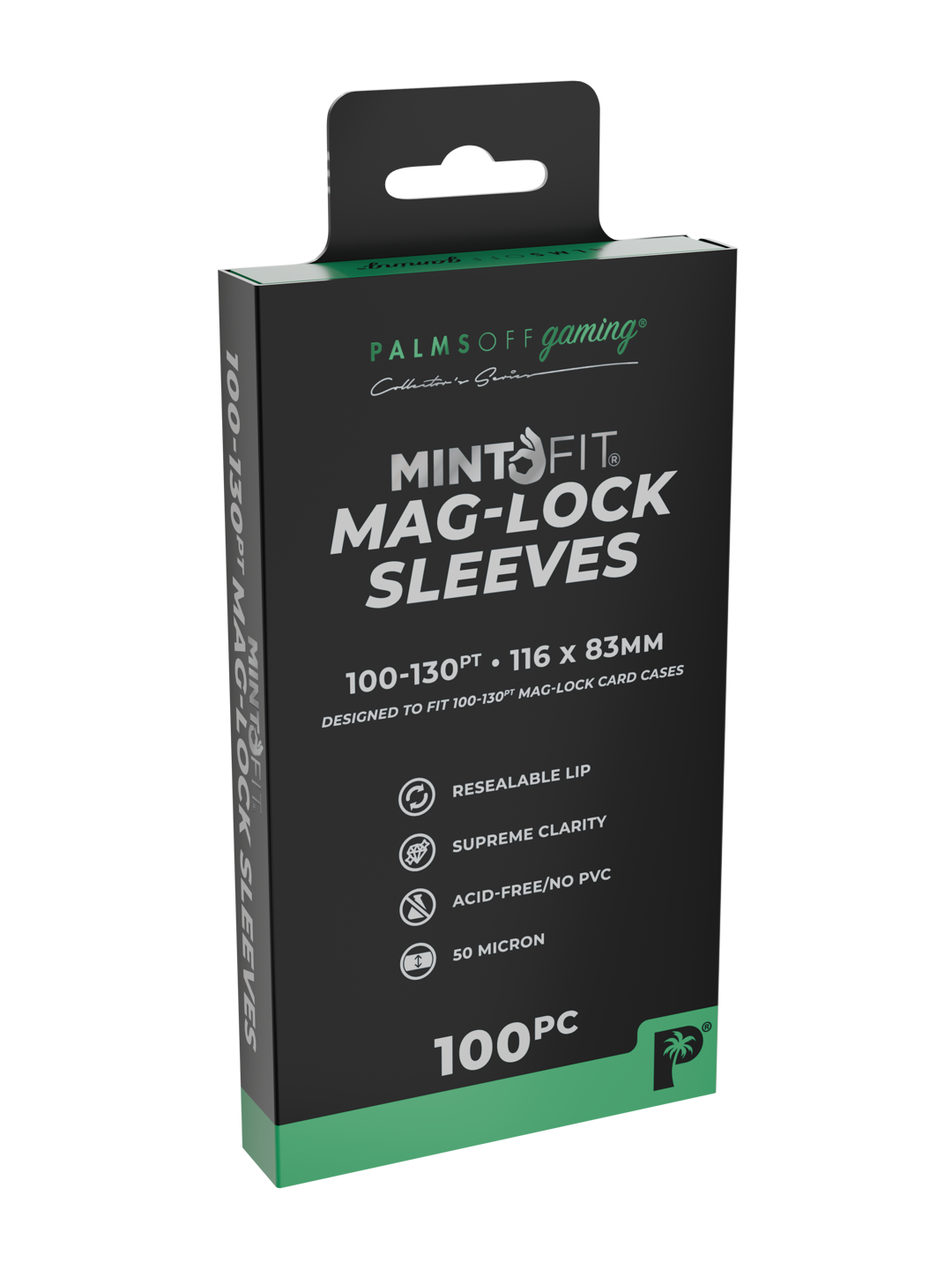 MintFit Mag-Lock Card Case Sleeves (100pt-130pt) - 100pc - Photo 3