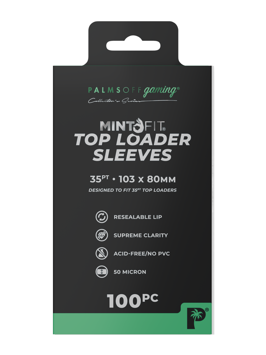 MintFit Top Loader Sleeves - 35pt - 100pc