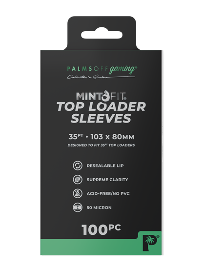 MintFit Top Loader Sleeves - 35pt - 100pc - Photo 1