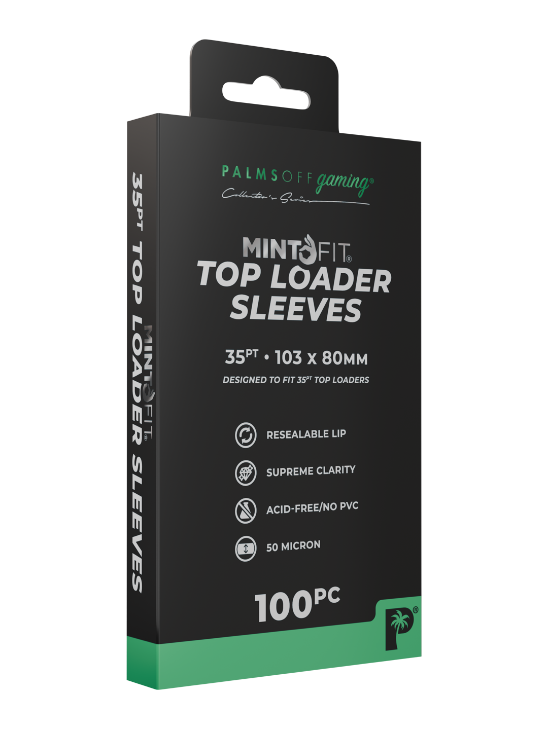 MintFit Top Loader Sleeves - 35pt - 100pc - Photo 5