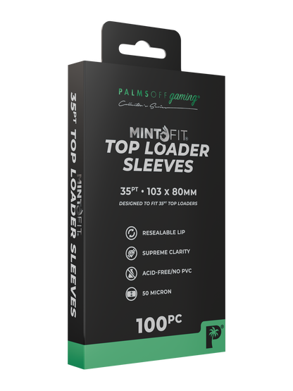 MintFit Top Loader Sleeves - 35pt - 100pc - Photo 5