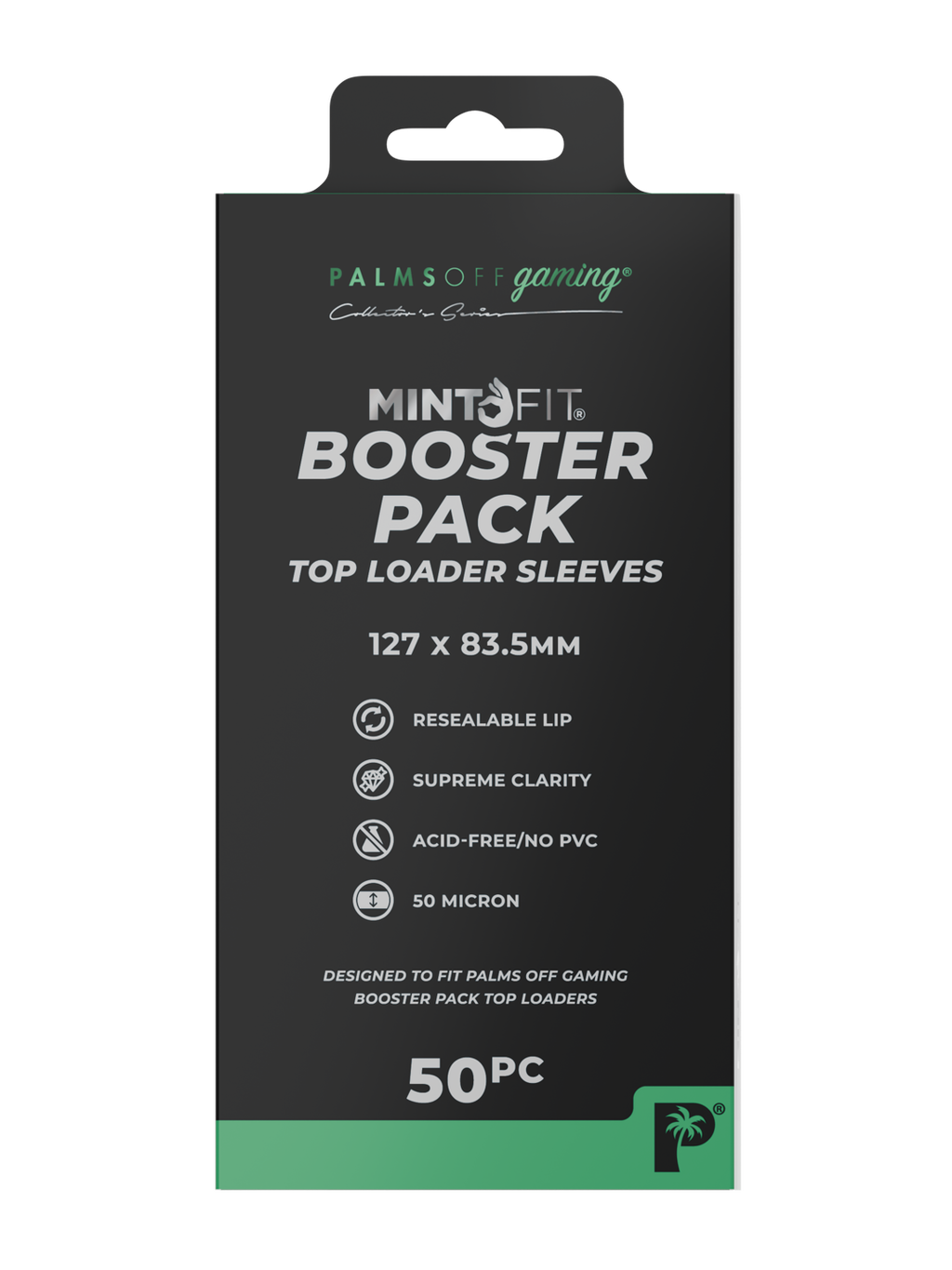 MintFit Booster Pack Top Loader Sleeves - 50pc