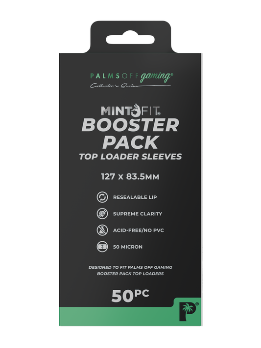 MintFit Booster Pack Top Loader Sleeves - 50pc