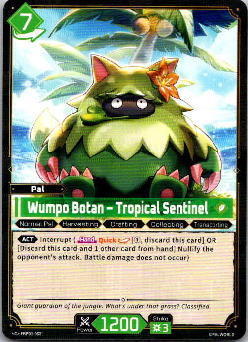 Palworld - C - EBP01-062 - Wumpo Botan - Tropical Sentinel