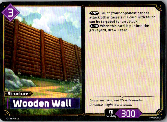 Palworld - C - EBP01-091 - Wooden Wall