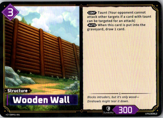 Palworld - C - EBP01-091 - Wooden Wall
