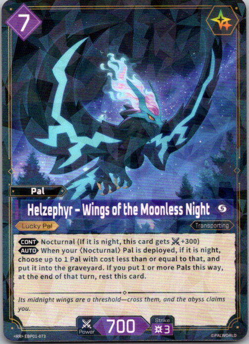 Palworld - RR - EBP01-073 - Helzephyr - Wings of the Moonless Night