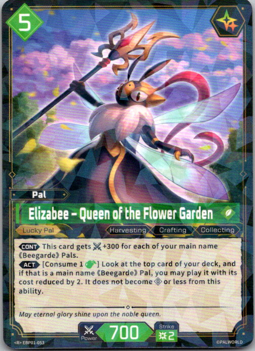 Palworld - R Holo - EBP01-053 - Elizabee - Queen of the Flower Garden
