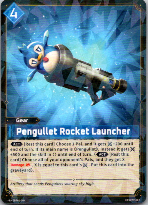 Palworld - R Holo - EBP01-044 - Pengullet Rocket Launcher