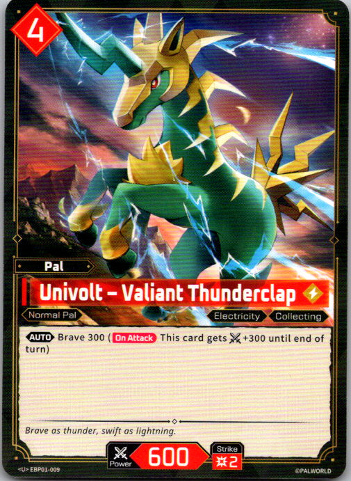 Palworld - U - BP01-009 - Univolt — Valiant Thunderclap