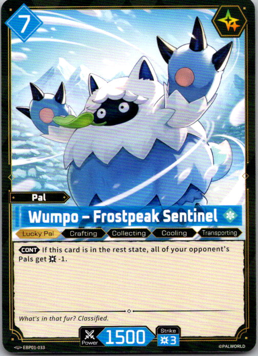 Palworld - U - BP01-033 - Wumpo — Frostpeak Sentinel