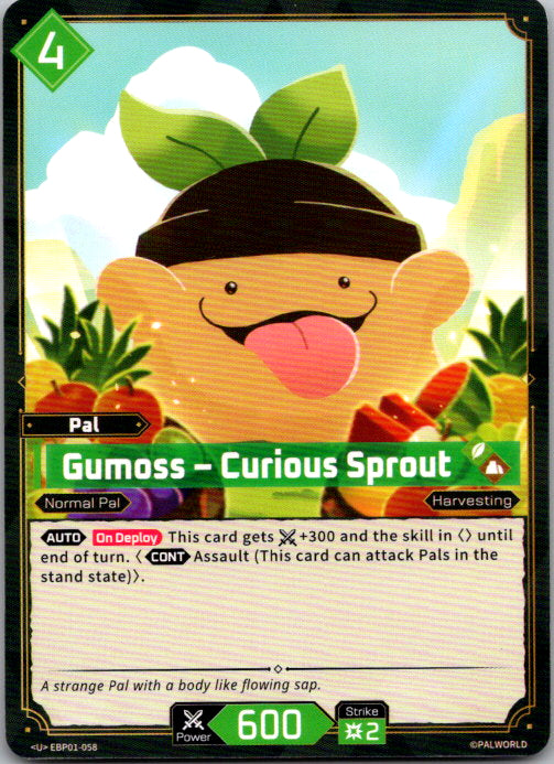 Palworld - U - BP01-058 - Gumoss — Curious Sprout