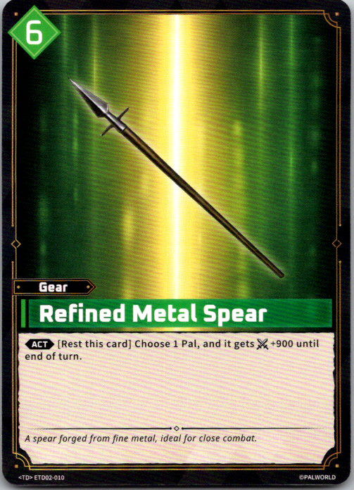 Palworld - TD - ETD02-010 - Refined Metal Spear