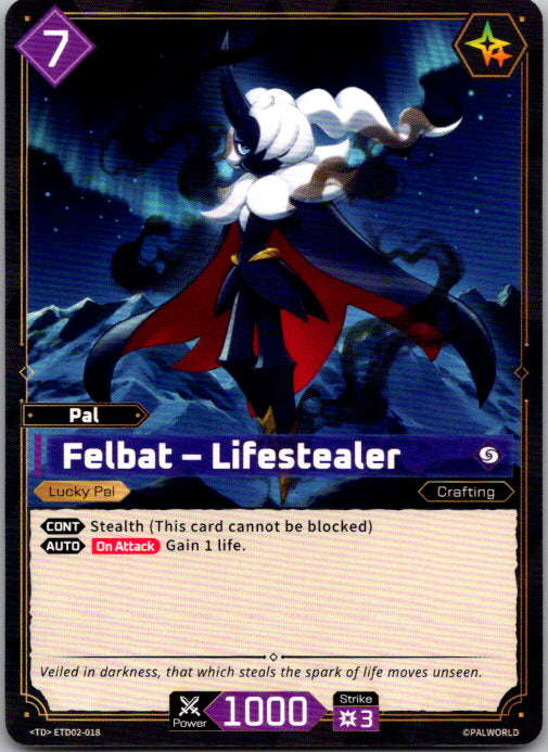 Palworld - TDR - ETD02-018 - Felbat - Lifestealer