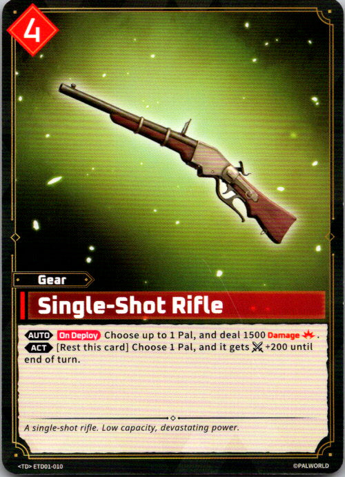Palworld - TD - ETD01-010 - Single-Shot Rifle