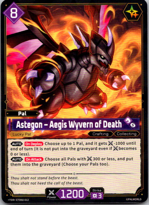 Palworld - TDR - ETD02-012 - Astegon - Aegis Wyvern of Death
