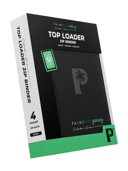 Collector's Series Top Loader Zip Binder - 4 Pocket - Black - Photo 6