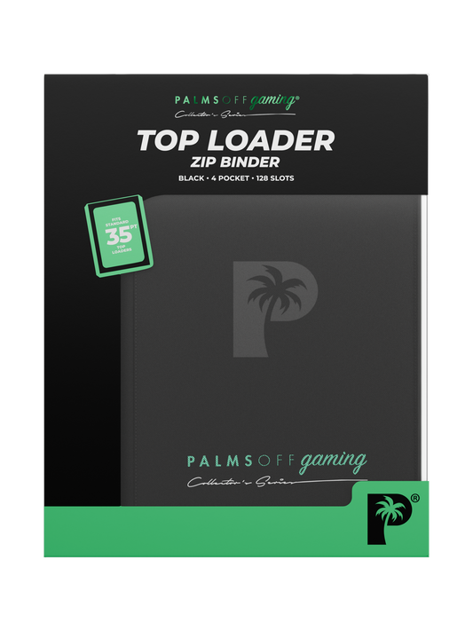 Collector's Series Top Loader Zip Binder - 4 Pocket - Black