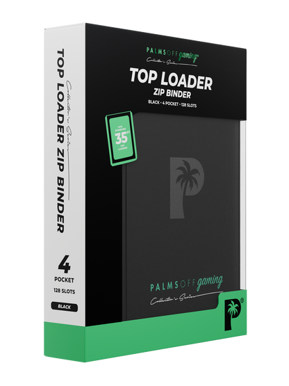 Collector's Series Top Loader Zip Binder - 4 Pocket - Black - Photo 5
