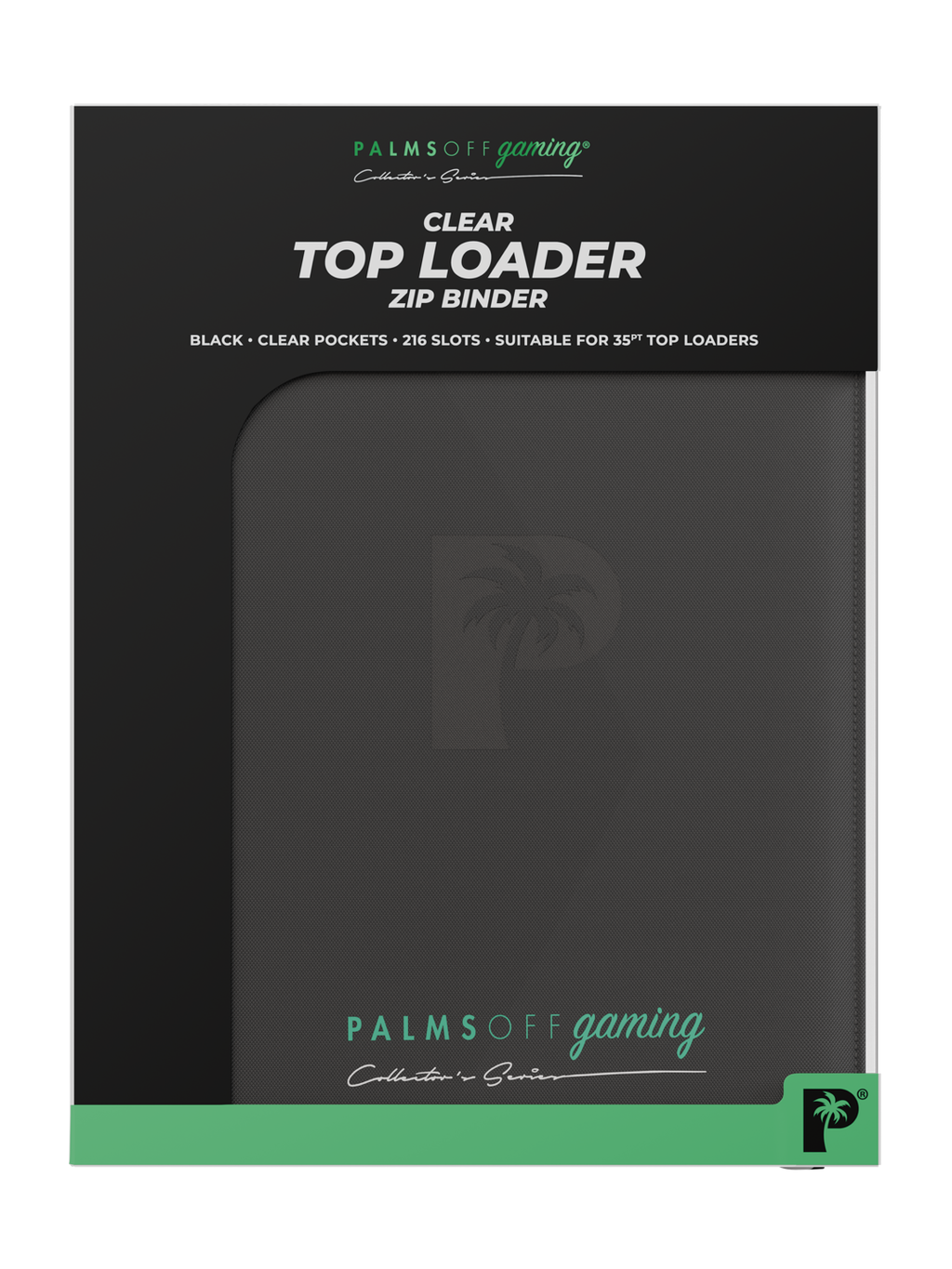 Collector's Series 9 Pocket Zip Binder - Black