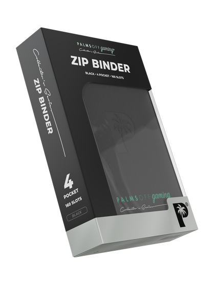 Collector's Series 4 Pocket Zip Binder - Black