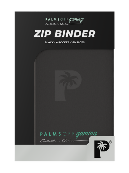 Collector's Series 4 Pocket Zip Binder - Black