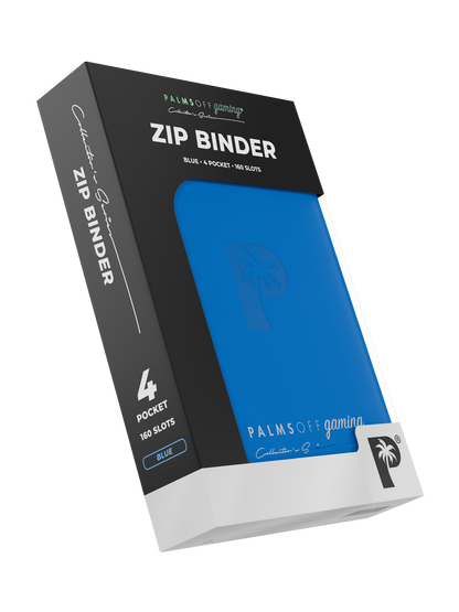 Collector's Series 4 Pocket Zip Binder - Blue