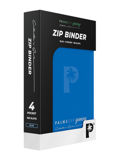 Collector's Series 4 Pocket Zip Binder - Blue