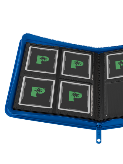 Collector's Series 4 Pocket Zip Binder - Blue