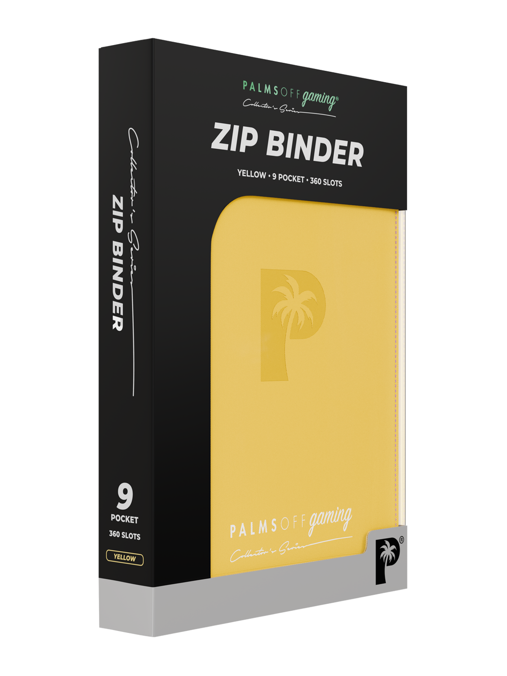 Collector's Series 9 Pocket Zip Binder - Yellow